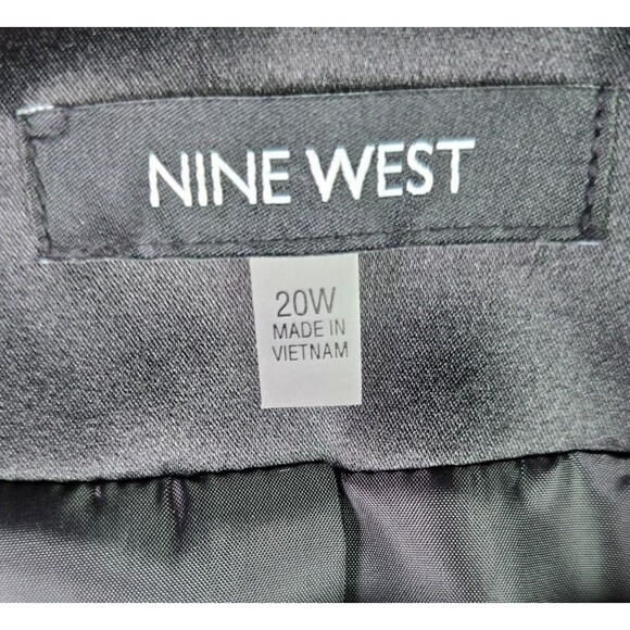 Nine West Open Front Black Sequin Blazer 20W Sparkle Statement Piece Lined Plus - Picture 3 of 16